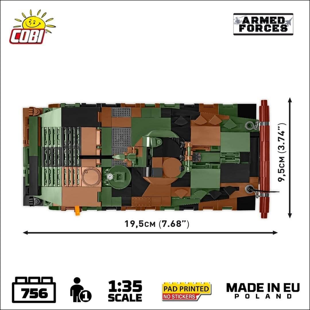 BWP-1 infantry fighting vehicle brick model - COBI 2630 - 756 bricks 