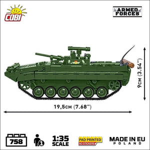 BWP-1 infantry fighting vehicle brick model - COBI 2631 - 758 bricks