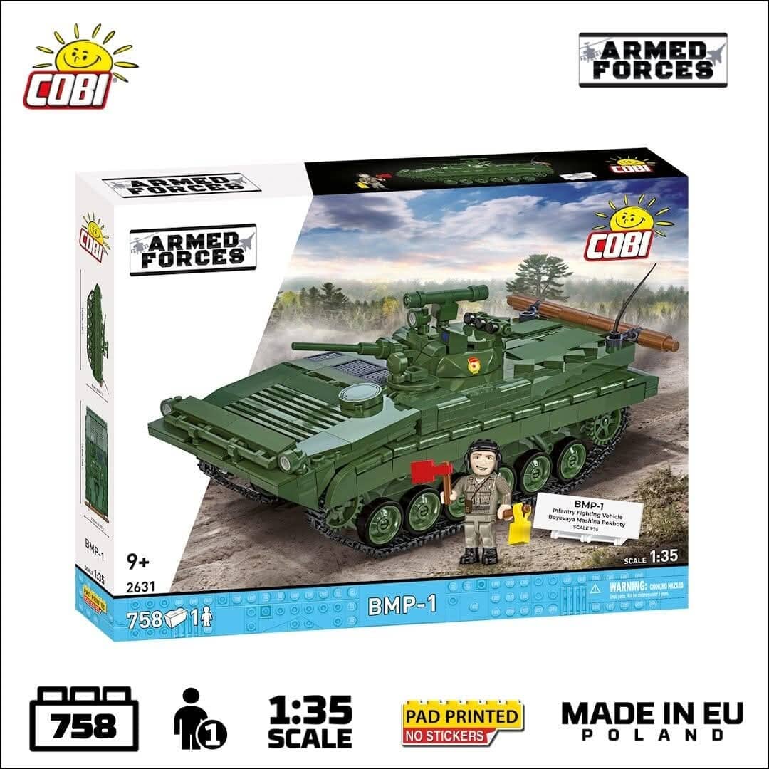 BWP-1 infantry fighting vehicle brick model - COBI 2631 - 758 bricks