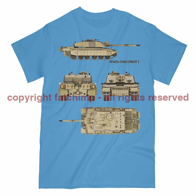 Challenger 2 British Tank Printed T-Shirt