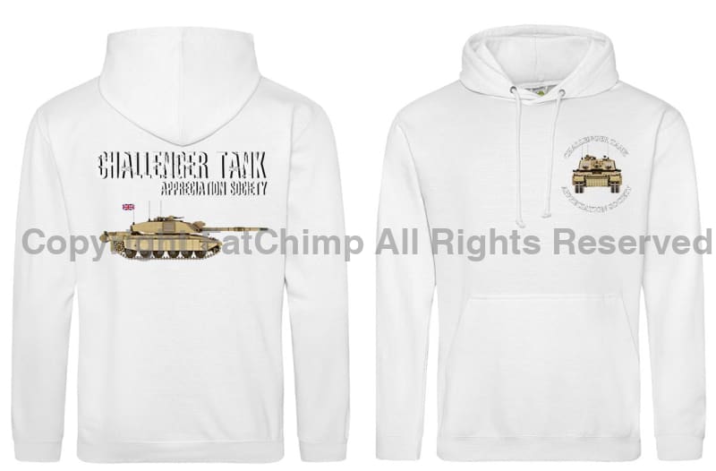 Challenger Tank Appreciation Society Double Side Printed Hoodie