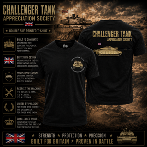 Challenger Tank Appreciation Society Double Print T-Shirt