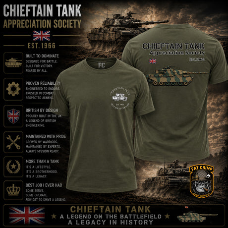 Chieftain Tank Best Job I Ever Had Double Side Printed T-Shirt