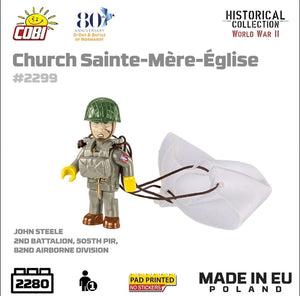 Church Sainte-Mere-Eglise brick model 