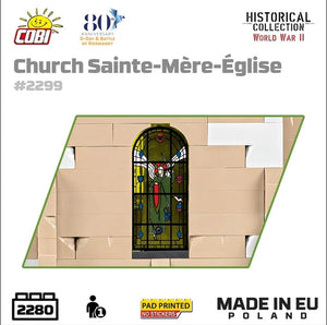 Church Sainte-Mere-Eglise brick model 