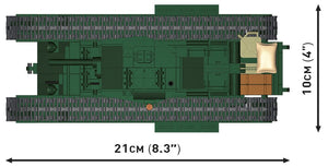 Churchill MK.IV brick tank model - COBI 3128 - 668 bricks