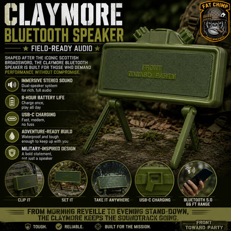 Claymore Portable Bluetooth Speaker
