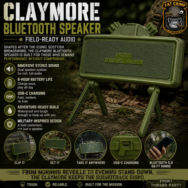 Claymore Portable Bluetooth Speaker