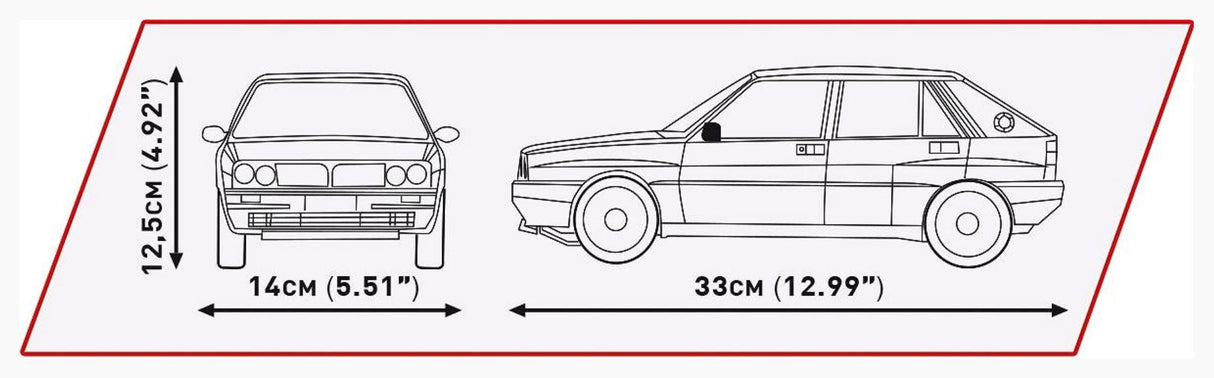 COBI Executive Edition Lancia Delta HF Intg. Evo brick car model - COBI 24356 - 2294 bricks