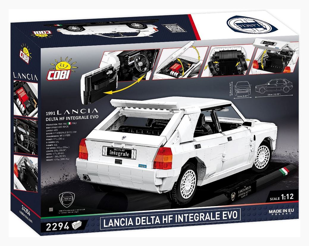 COBI Executive Edition Lancia Delta HF Intg. Evo brick car model - COBI 24356 - 2294 bricks