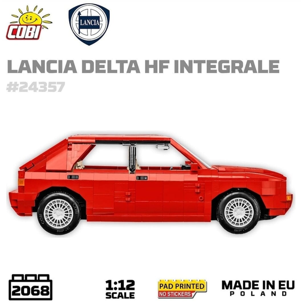 COBI Lancia Delta HF Intg. brick model car - COBI 24357 - 2068 bricks