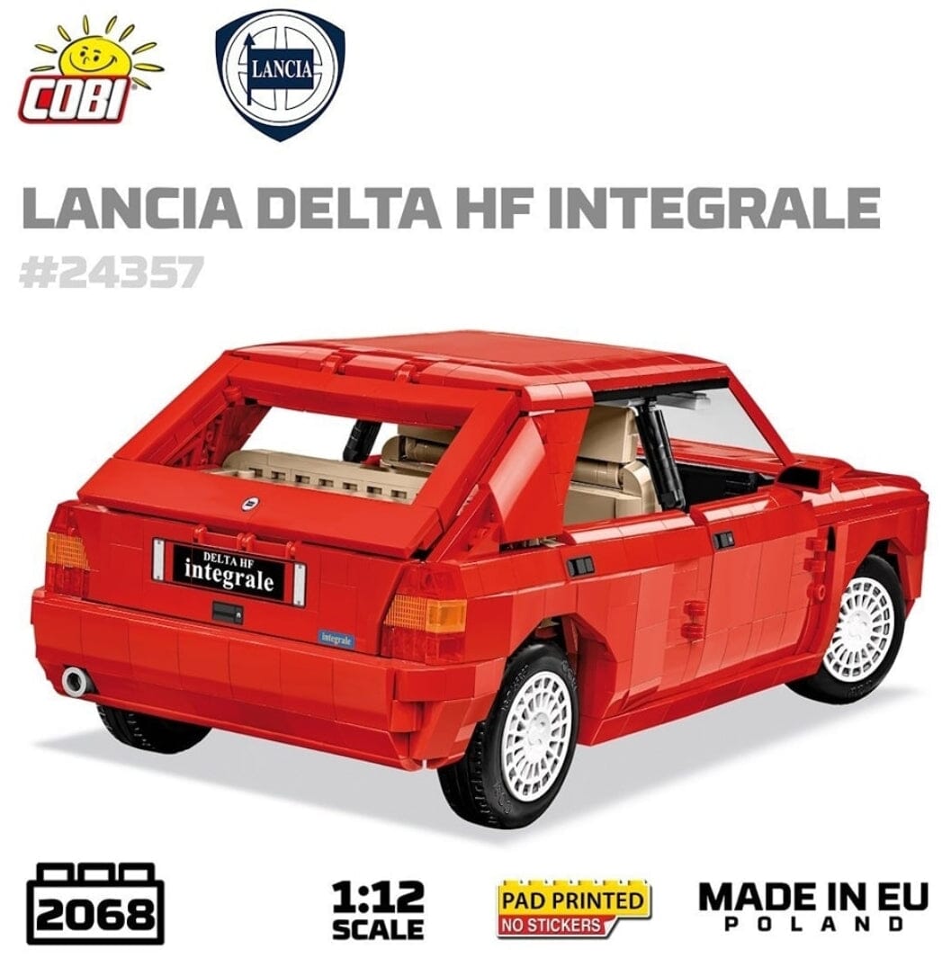 COBI Lancia Delta HF Intg. brick model car - COBI 24357 - 2068 bricks