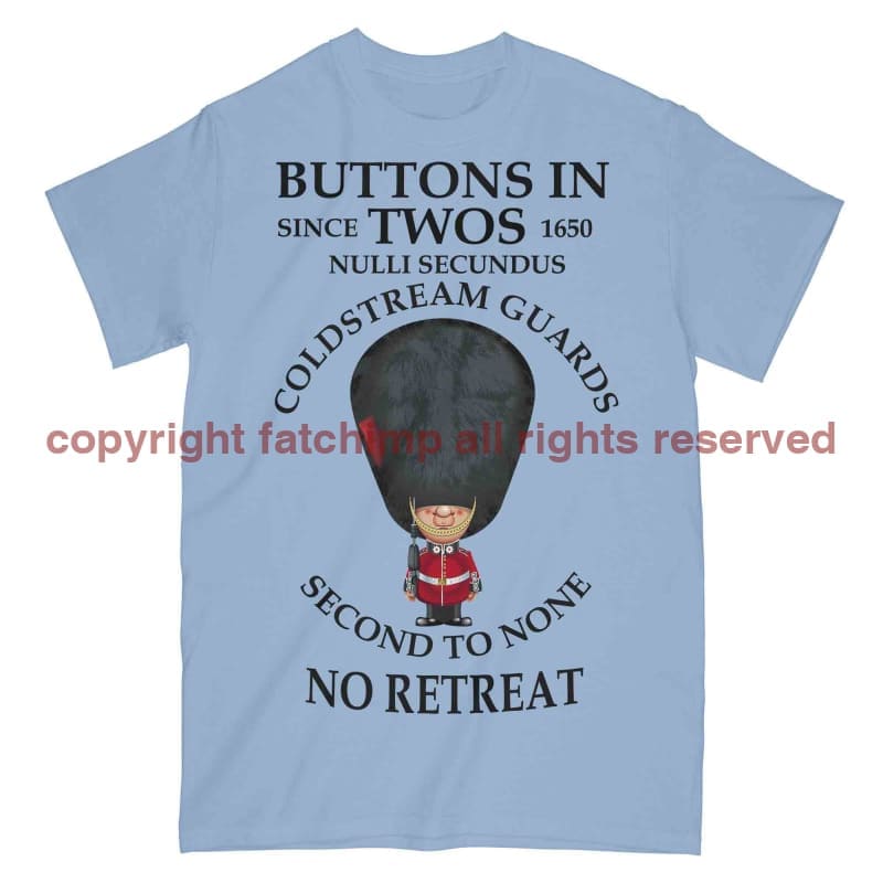 Coldstream Guards Buttons In Two's Military Printed T-Shirt