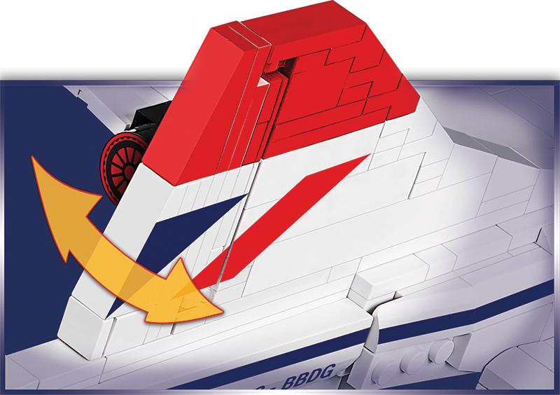 Concorde brick plane model - COBI 1917 - 455 bricks