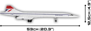 Concorde brick plane model - COBI 1917 - 455 bricks