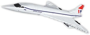 Concorde brick plane model - COBI 1917 - 455 bricks
