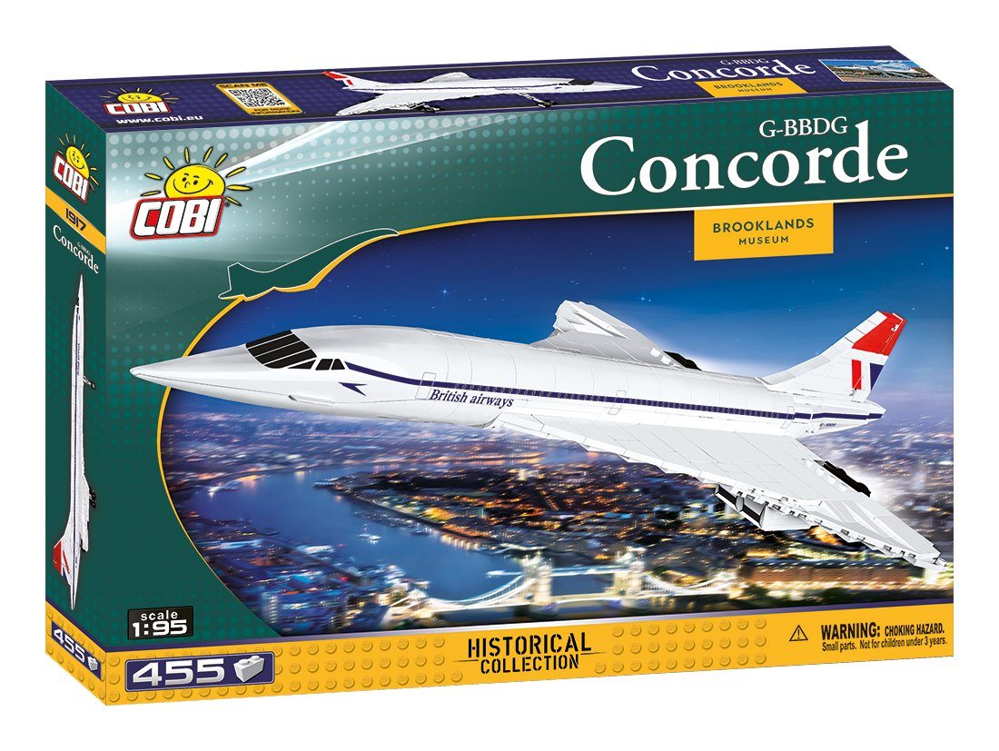Concorde brick plane model - COBI 1917 - 455 bricks