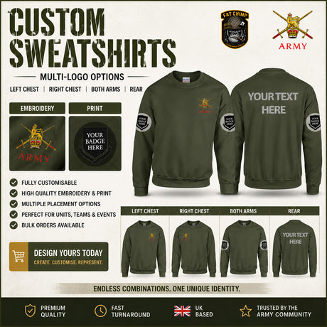 British Army Units Heavy Blend Sweatshirt
