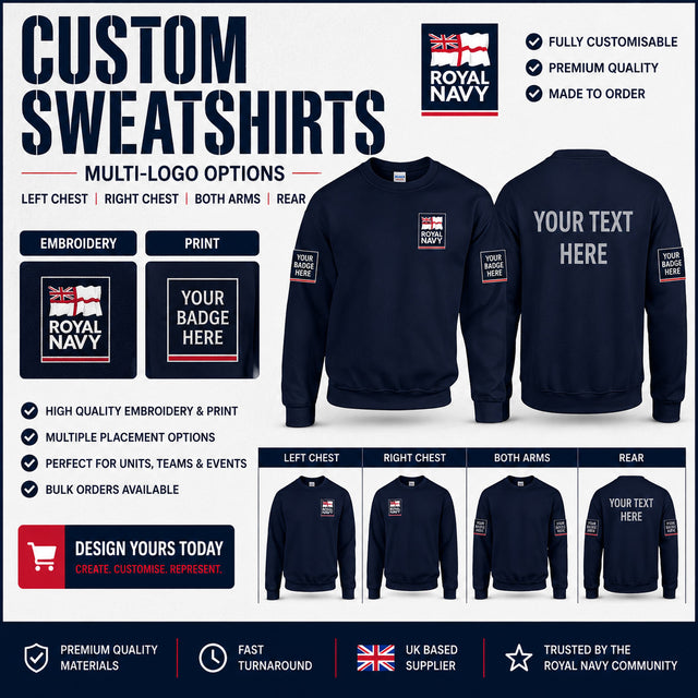 Royal Navy Units Heavy Blend Sweatshirt