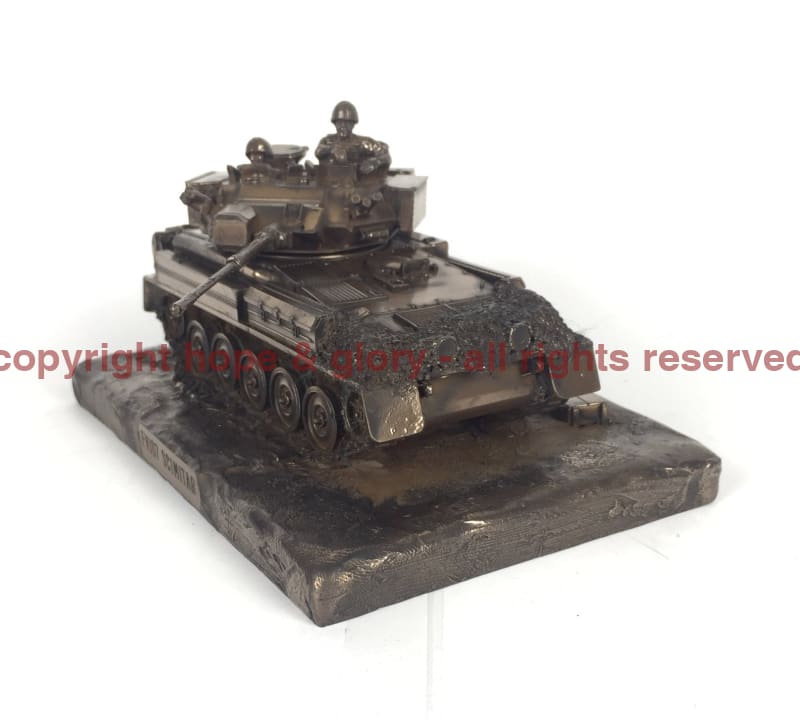 Military Statue - Scimitar FV107 Vehicle Cold Cast Bronze Military Statue