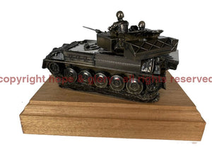 Scimitar FV107 Vehicle Cold Cast Bronze Military Statue