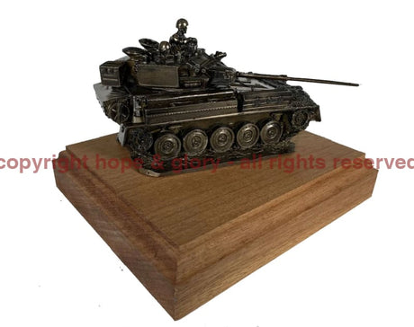 Scimitar FV107 Vehicle Cold Cast Bronze Military Statue