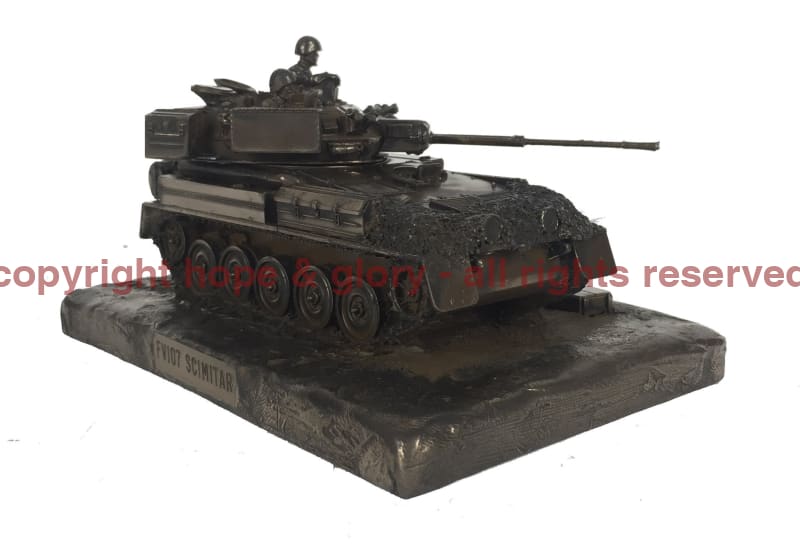 Military Statue - Scimitar FV107 Vehicle Cold Cast Bronze Military Statue