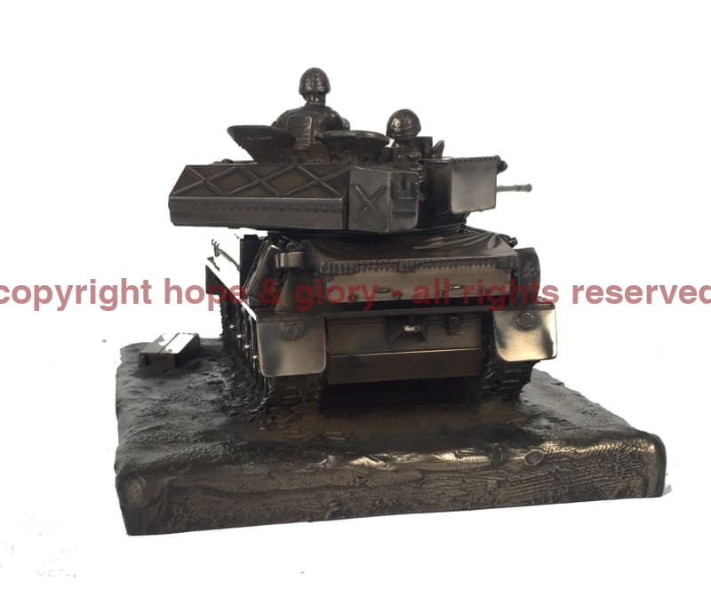 Military Statue - Scimitar FV107 Vehicle Cold Cast Bronze Military Statue