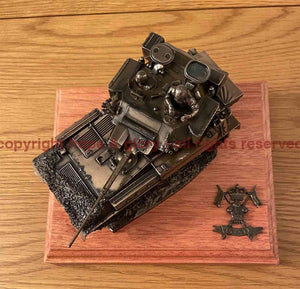 Scimitar FV107 Vehicle Cold Cast Bronze Military Statue