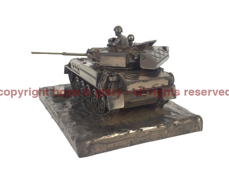 Military Statue - Scimitar FV107 Vehicle Cold Cast Bronze Military Statue