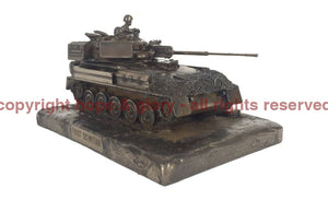 Military Statue - Scimitar FV107 Vehicle Cold Cast Bronze Military Statue