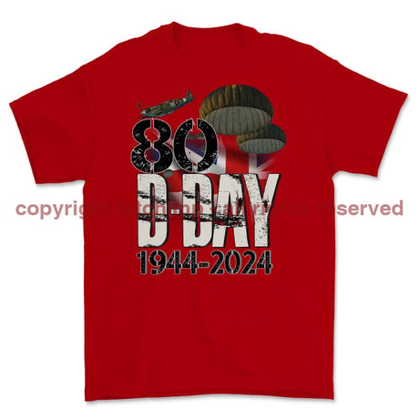 D-Day 80 Commemorative Printed T-Shirt