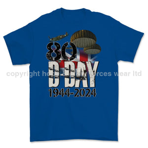D-Day 80 Commemorative Printed T-Shirt