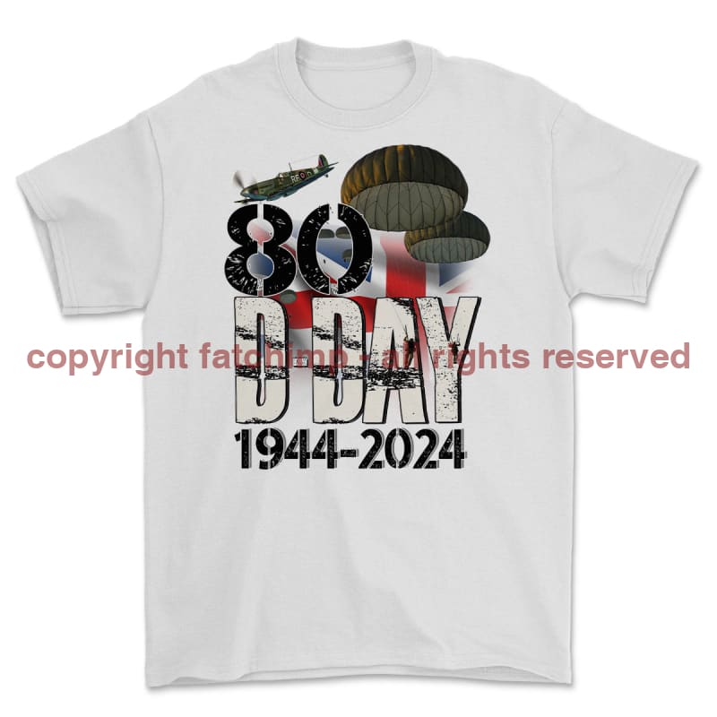 D-Day 80 Commemorative Printed T-Shirt
