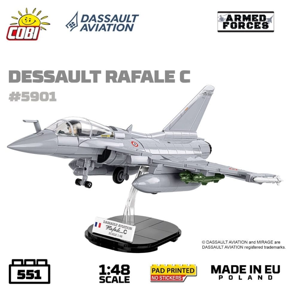 Dassault Rafale C brick plane model 