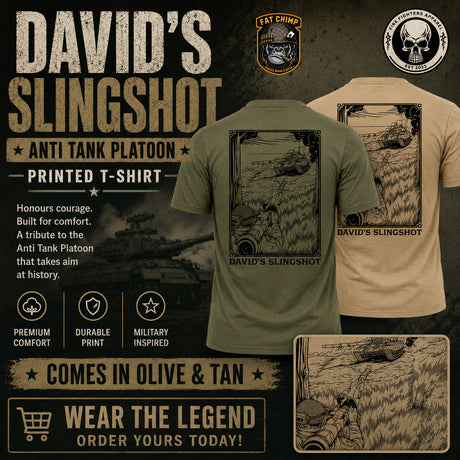 David's Slingshot Anti Tank Platoon Printed T-Shirt