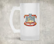 Devonshire & Dorset Regiment Crest - Frosted Stein