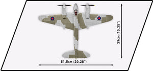 De Havilland DH-98 Mosquito brick plane model - COBI 5735 - 710 bricks