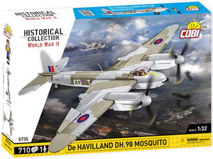 De Havilland DH-98 Mosquito brick plane model - COBI 5735 - 710 bricks