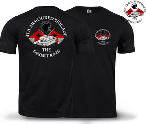 Desert Rats 4th Armoured Double Print T-Shirt