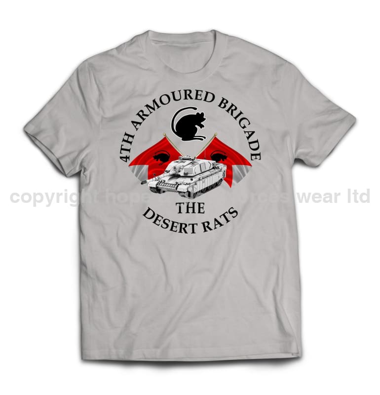 Desert Rats 4th Armoured Brigade Printed T-Shirt