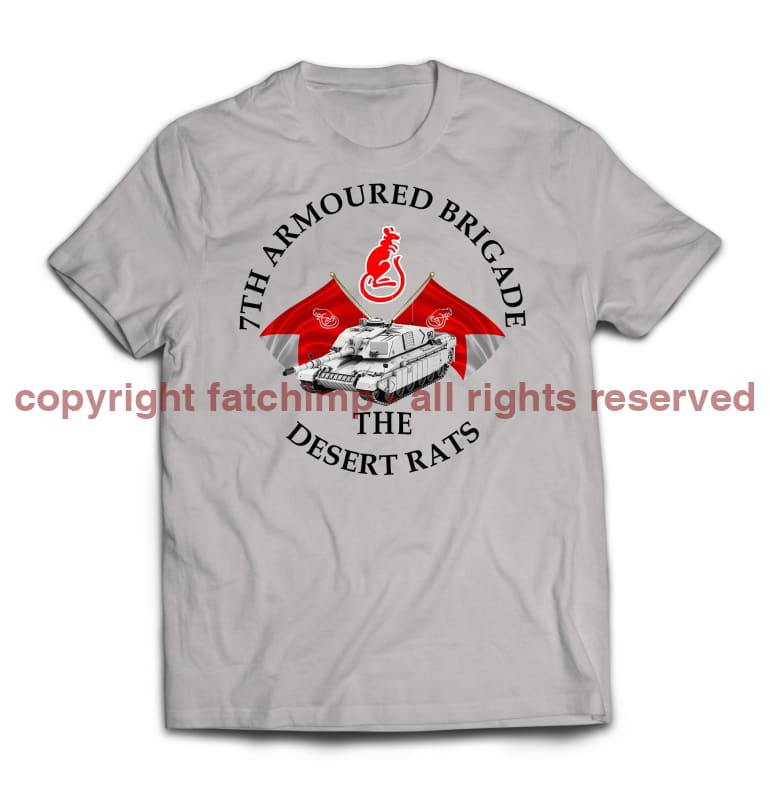 Desert Rats 7th Armoured Brigade Printed T-Shirt