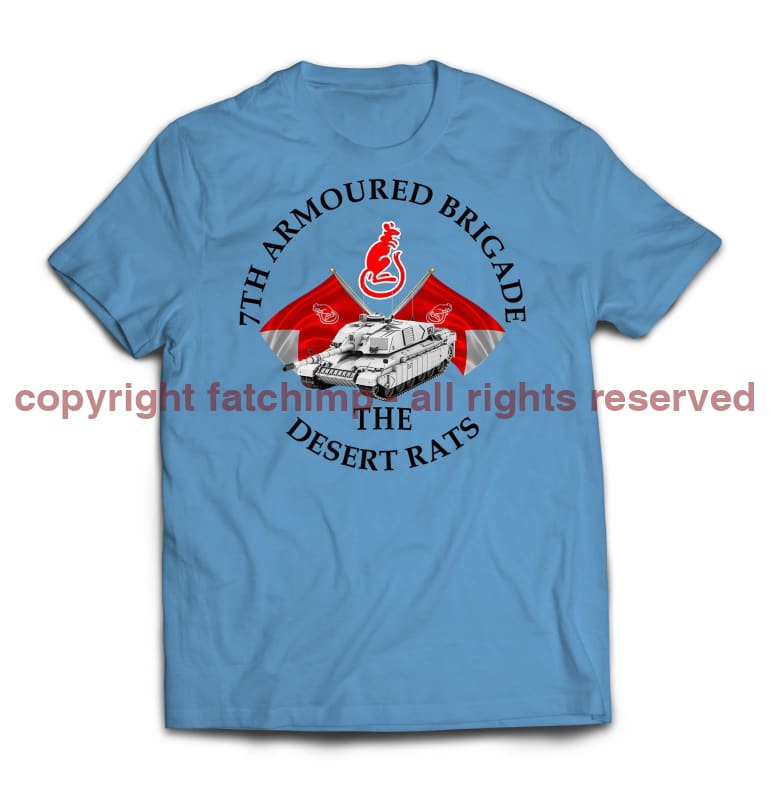 Desert Rats 7th Armoured Brigade Printed T-Shirt