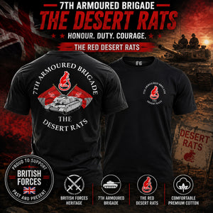Desert Rats 7th Armoured Double Print T-Shirt