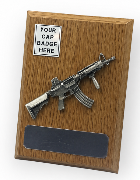 Diemaco C8 Rifle And Cap Badge Military Plaque