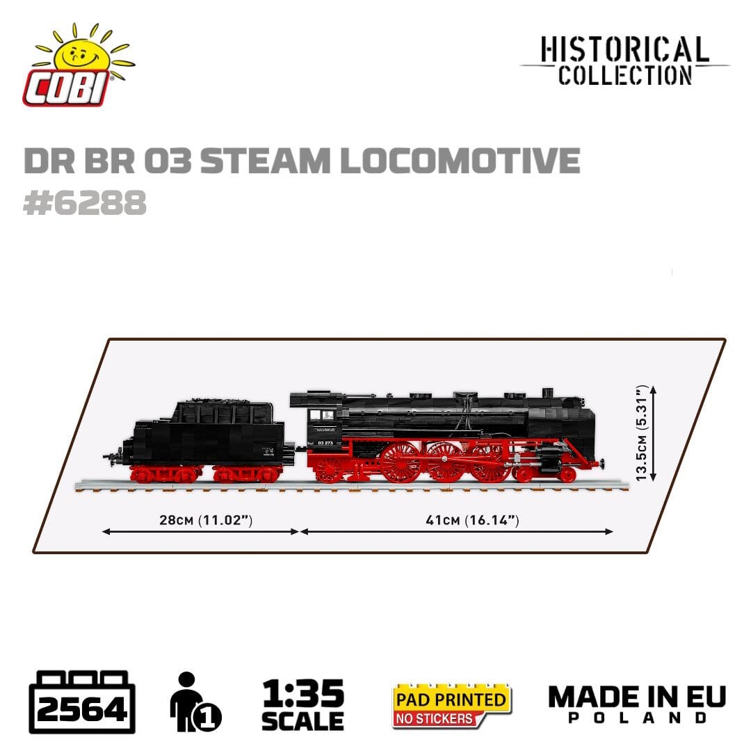 DR BR 03  Steam Locomotive brick model 