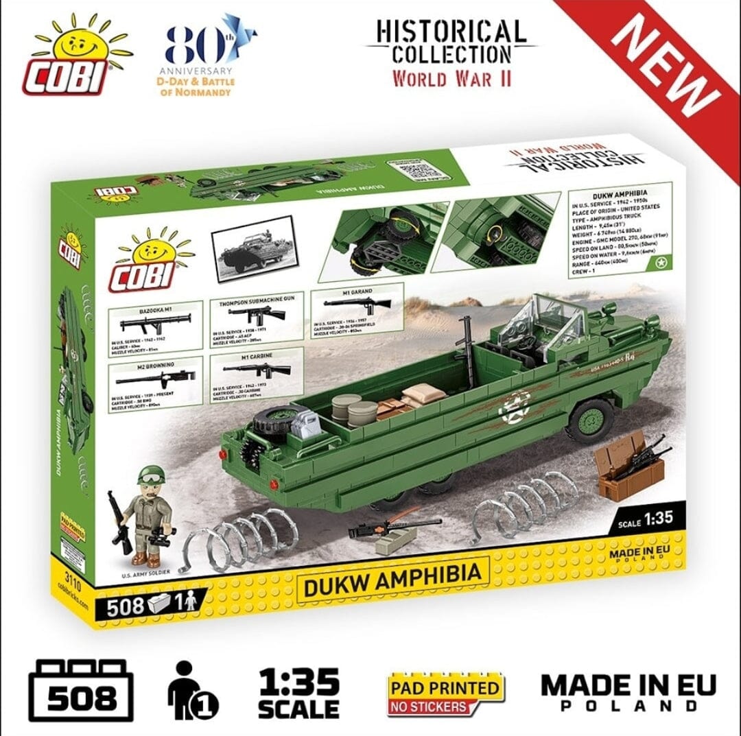 DUKW Amphibia- COBI 3110 - 508 brick amphibious car