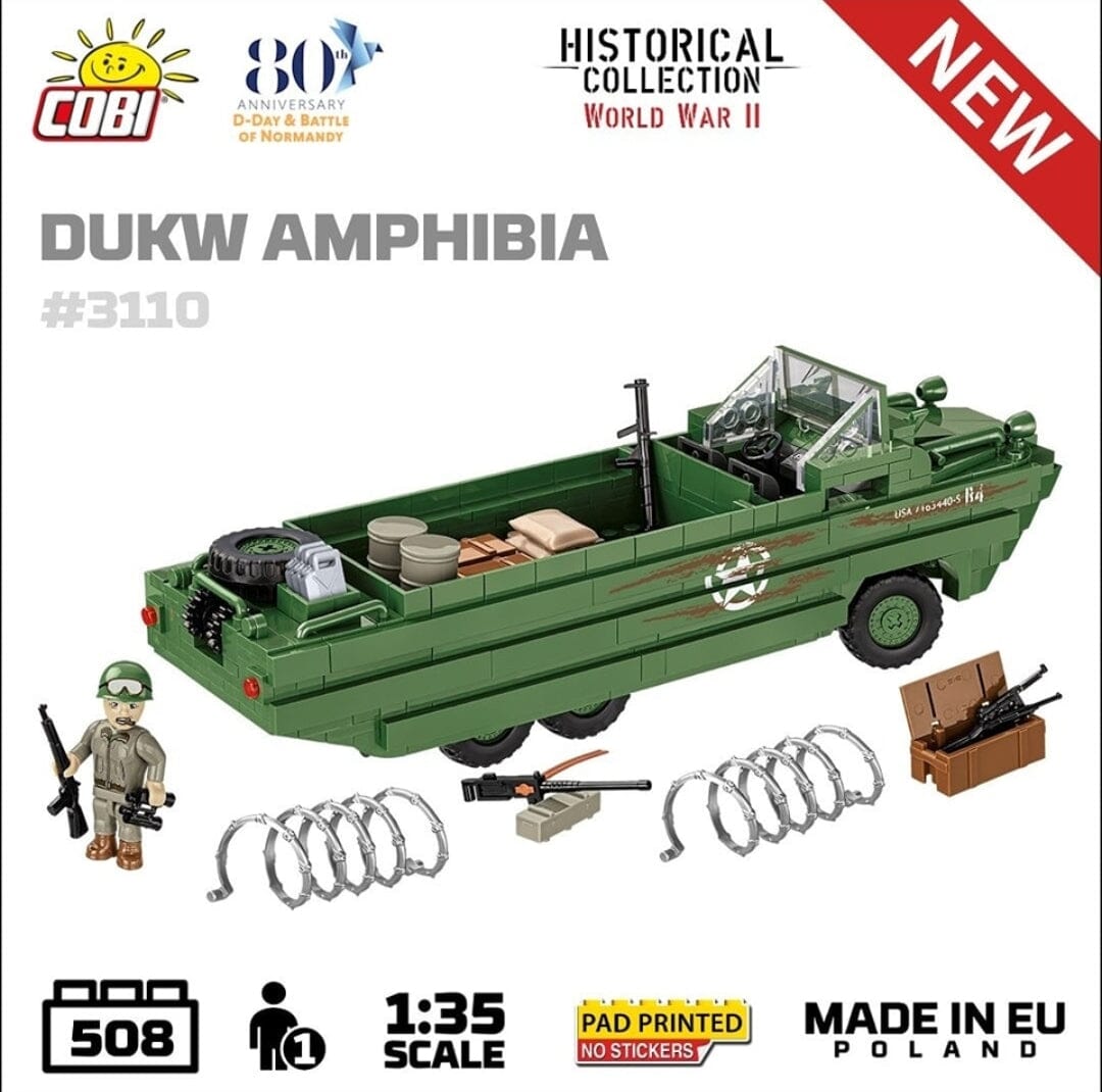 DUKW Amphibia- COBI 3110 - 508 brick amphibious car