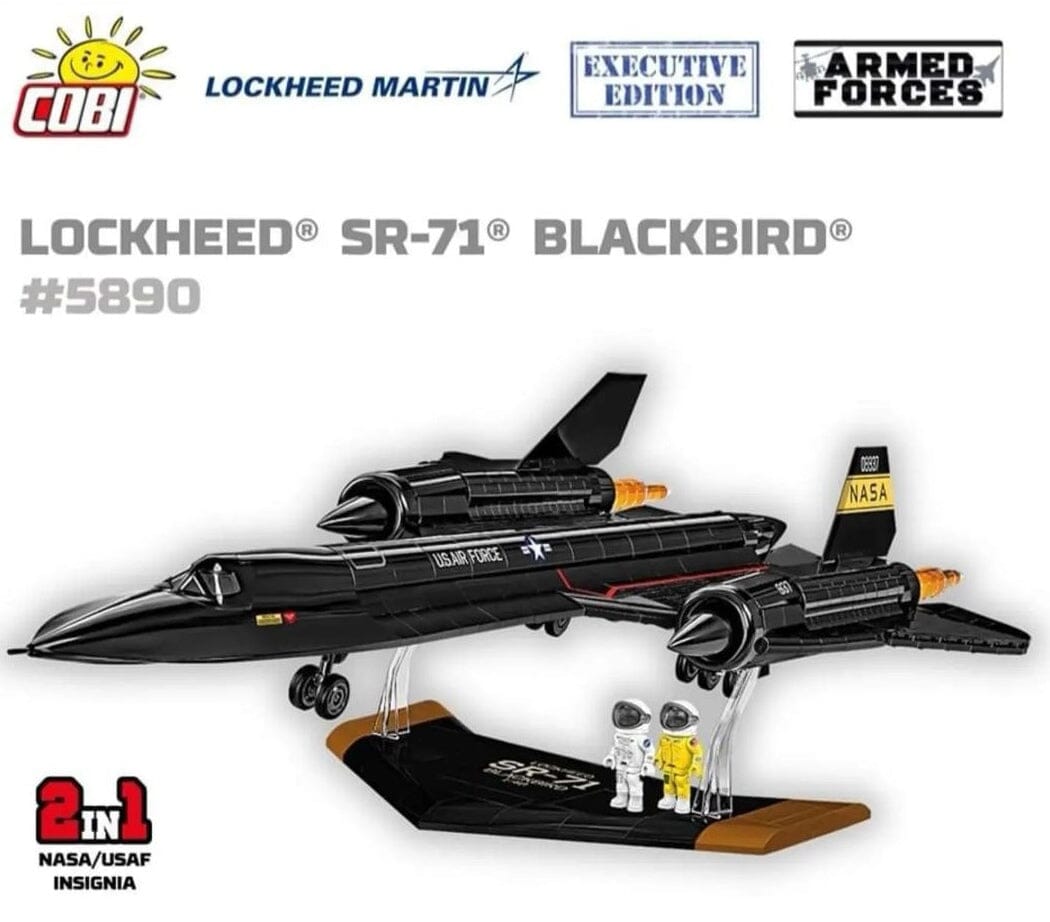 Executive Edition Lockheed SR-71 Blackbird brick aircraft model