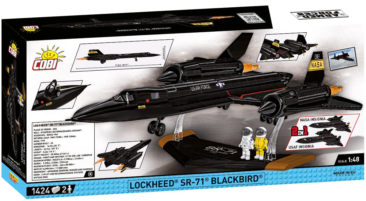Executive Edition Lockheed SR-71 Blackbird brick aircraft model